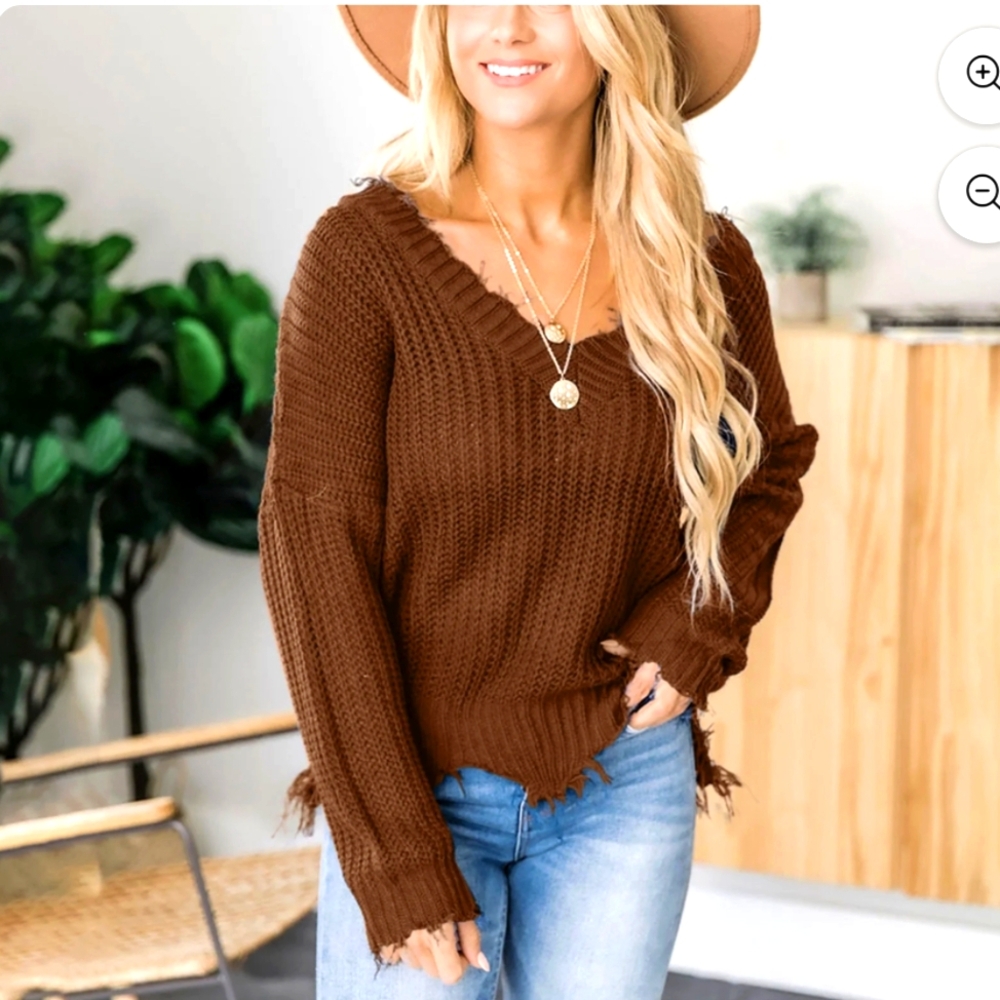 Juliana's Boutique fringe sweater